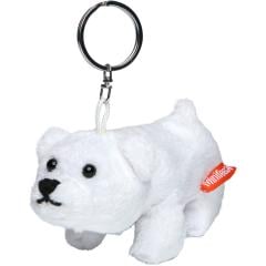 M160098  - Plush polar bear Freddy with key chain - mbw